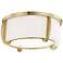 Hudson Valley Talon 12 3/4" Wide Aged Brass Ceiling Light