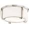 Hudson Valley Talon 12 3/4"W Polished Nickel Ceiling Light