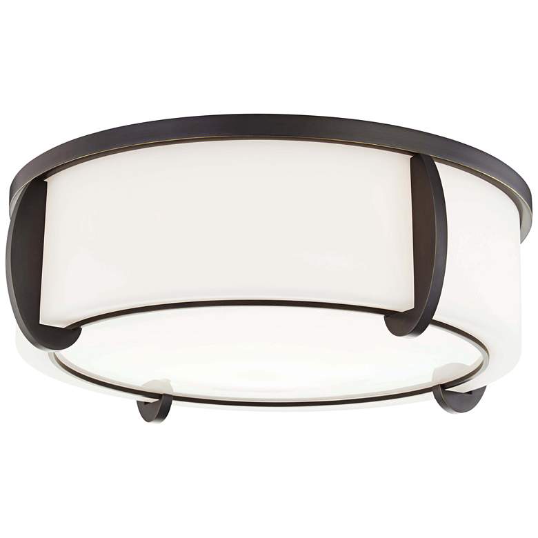 Image 1 Hudson Valley Talon 15 1/2" Wide Old Bronze Ceiling Light