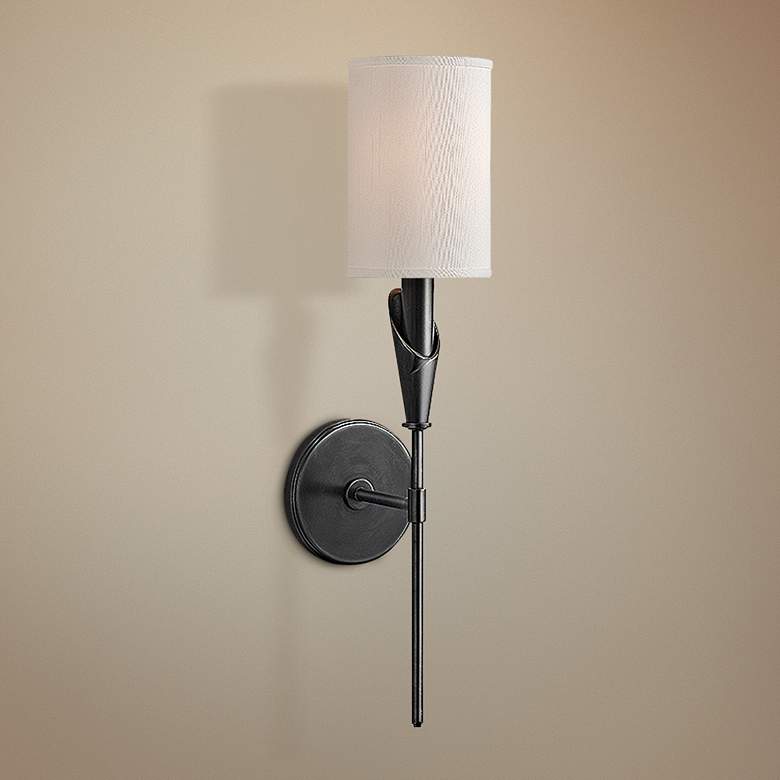 Image 1 Hudson Valley Tate 19 3/4" High Old Bronze Wall Sconce