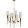 Hudson Valley Tate 26 1/2" Wide 8-Light Brass Chandelier