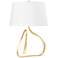 Hudson Valley Tharold 16" Wide Vintage Gold Leaf 1 Light Table Lamp