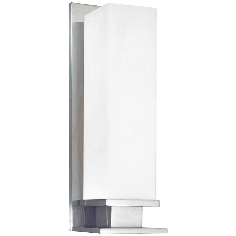 Image 1 Hudson Valley Thompson 14" High Satin Nickel Wall Sconce