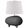 2_Hudson Valley Tiptoe 18 1/2" Black and Charcoal Ceramic Accent Lamp