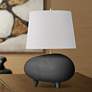 1_Hudson Valley Tiptoe 18 1/2" Black and Charcoal Ceramic Accent Lamp