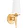 Hudson Valley Torch 15 1/2" High Gold Leaf Wall Sconce