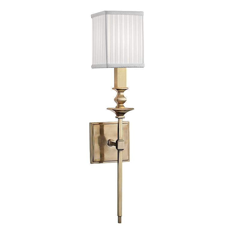 Image 1 Hudson Valley Towson 21 1/2 inch High Aged Brass Wall Sconce