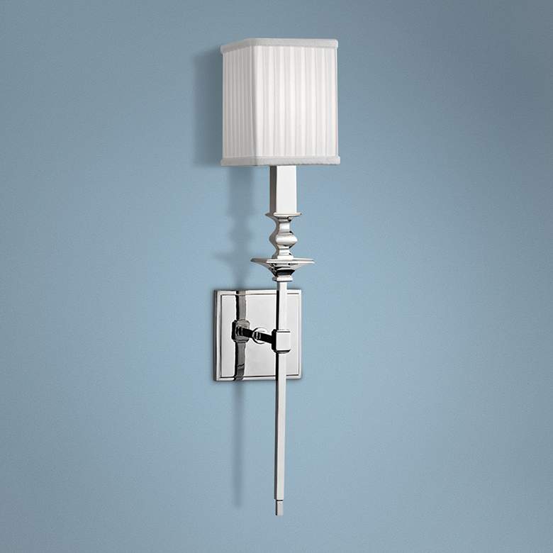 Image 1 Hudson Valley Towson 21 1/2 inchH Polished Nickel Wall Sconce