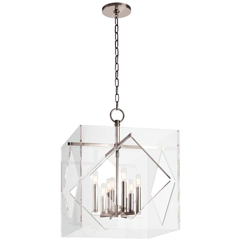 Image 1 Hudson Valley Travis 20" Wide Polished Nickel 8 Light Pendant