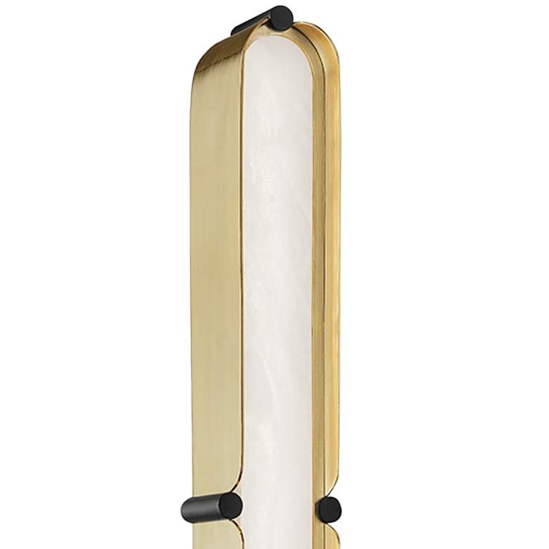 Image 2 Hudson Valley Tribeca 23 3/4"W Aged Brass Bath Light more views