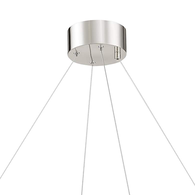 Image 4 Hudson Valley Tribeca 32.75" Wide Burnished Nickel/black Led Chandelie more views