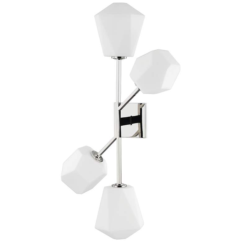 Image 1 Hudson Valley Tring 16.25" Wide Polished Nickel 4 Light LED Wall Sconc