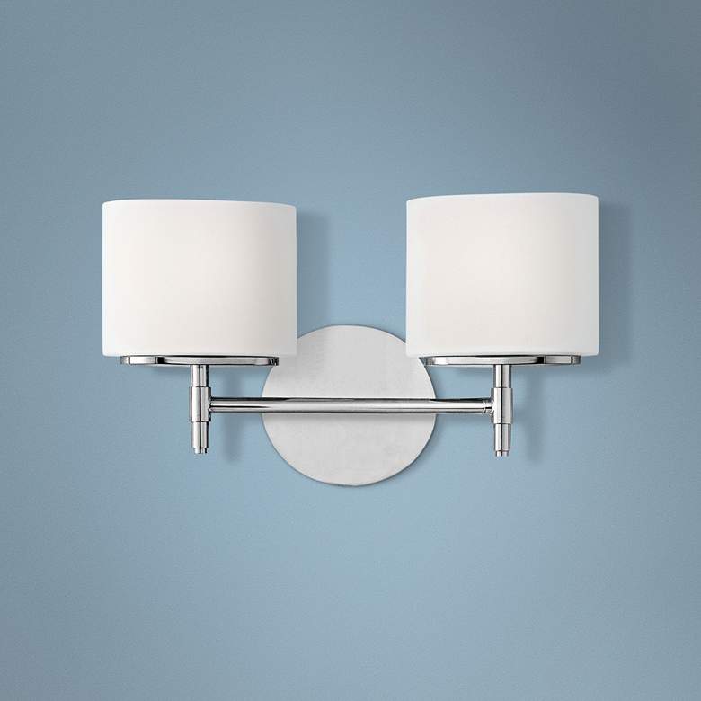 Image 1 Hudson Valley Trinity 2-Light 13 3/4"W Chrome Bath Light