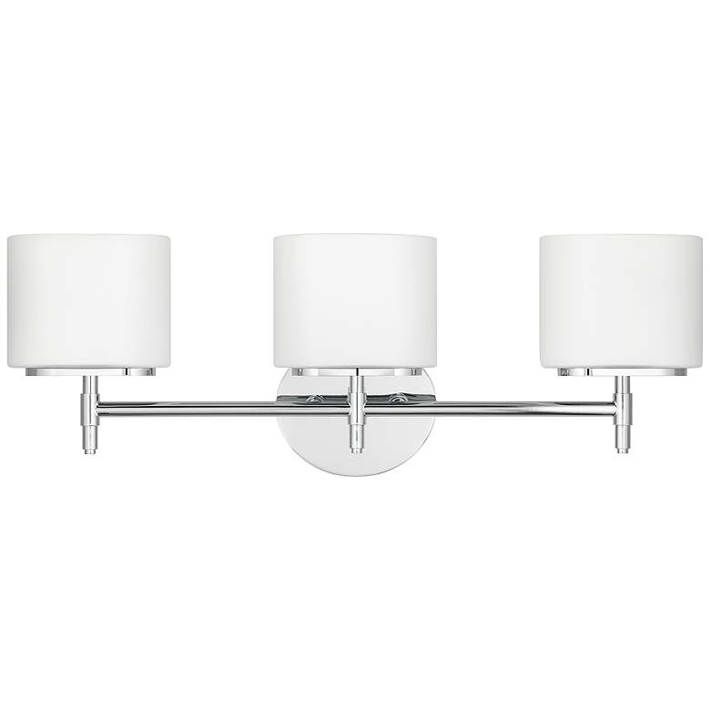 Image 1 Hudson Valley Trinity 22.25 inch Wide Polished Chrome 3 Light Bath Bracket