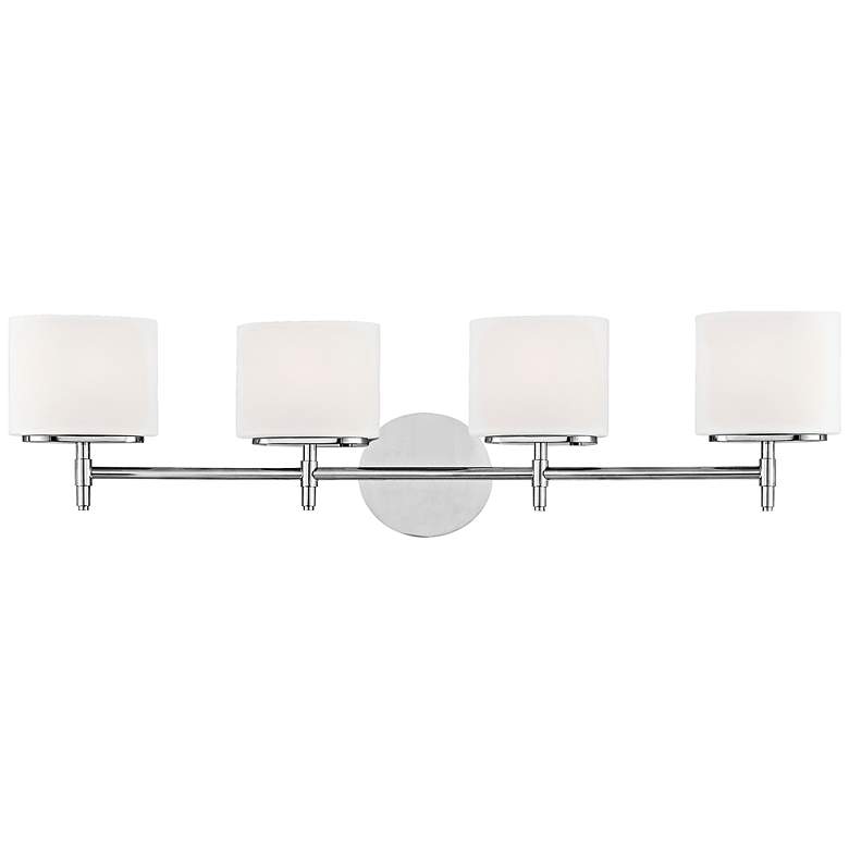 Image 2 Hudson Valley Trinity 4-Light 30 3/4 inchW Chrome Bath Light