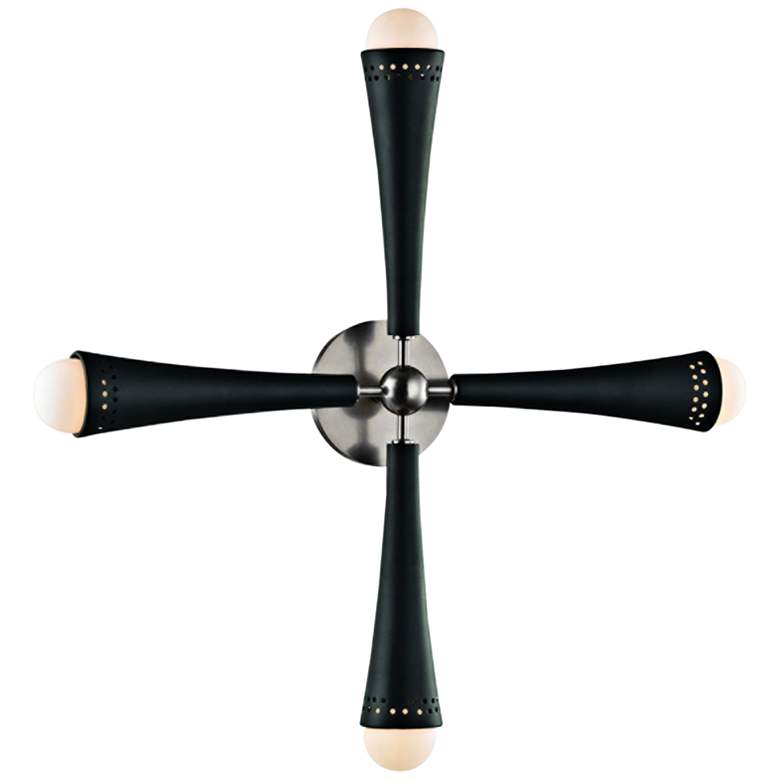 Image 1 Hudson Valley Tupelo 3 3/4" High Nickel 4-LED Ceiling Light