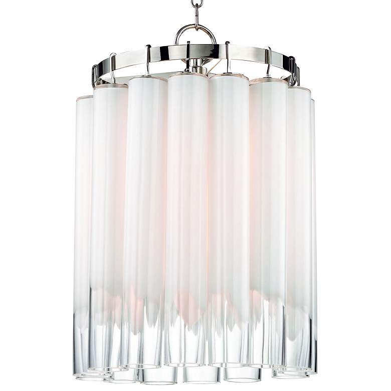 Image 1 Hudson Valley Tyrell 16 1/4 inchW Polished Nickel Pendant Light