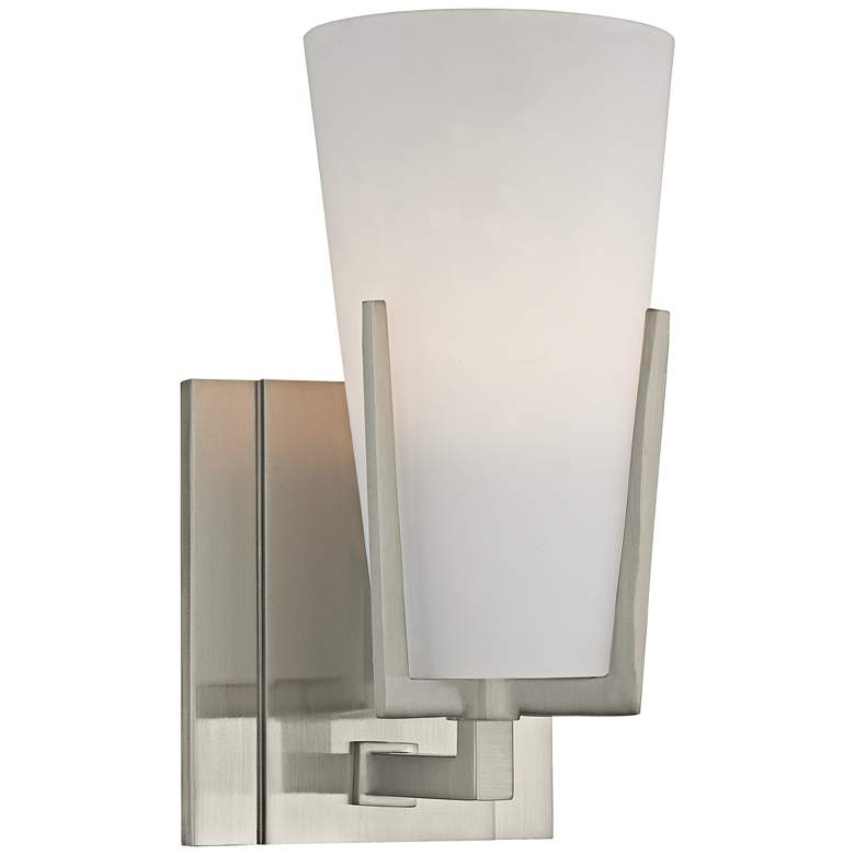 Image 2 Hudson Valley Upton 8 1/2" High Satin Nickel Wall Sconce