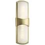 Hudson Valley Valencia 15" High Aged Brass LED Wall Sconce