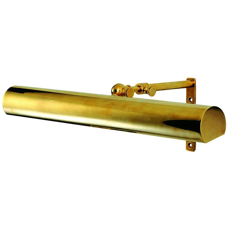 Image 1 Hudson Valley Vernon 16" Wide Aged Brass Picture Light