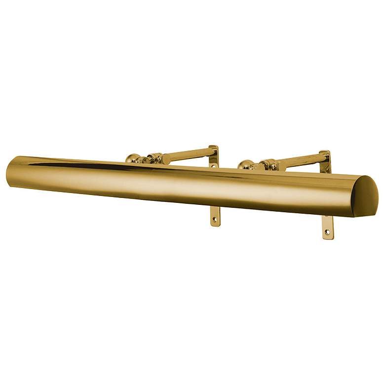 Image 1 Hudson Valley Vernon 24" Wide Aged Brass Picture Light