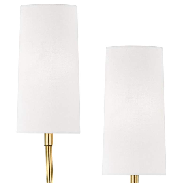 Image 2 Hudson Valley Vesper 26 3/4"H Aged Brass 2-Light Wall Sconce more views