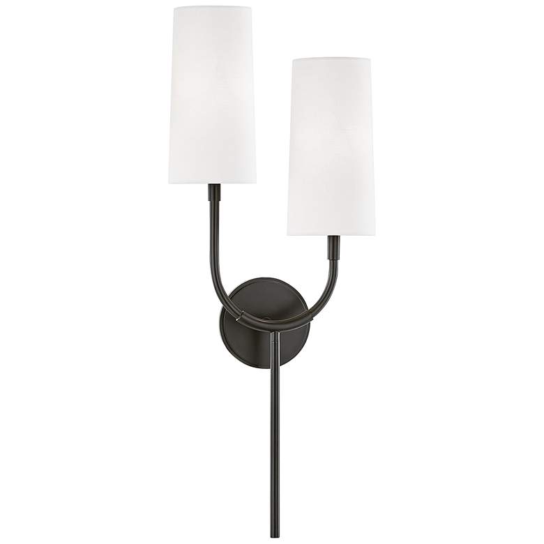 Image 1 Hudson Valley Vesper 26 3/4"H Old Bronze 2-Light Wall Sconce