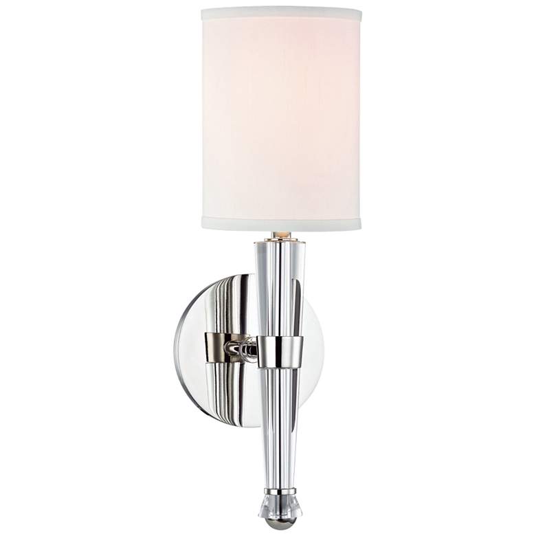 Image 1 Hudson Valley Volta 15 1/4 inch High Polished Nickel Wall Sconce