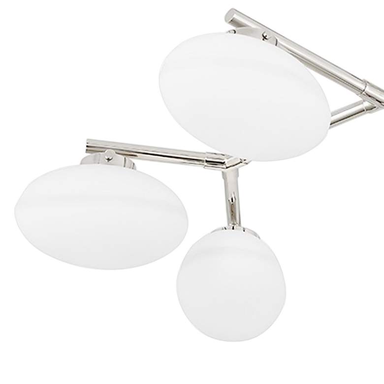 Image 3 Hudson Valley Wagner 41" Polished Nickel 6-Light Modern Ceiling Light more views