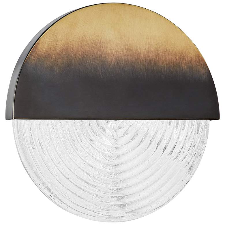 Image 1 Hudson Valley Walden 10 3/4"H Gradient Brass LED Wall Sconce