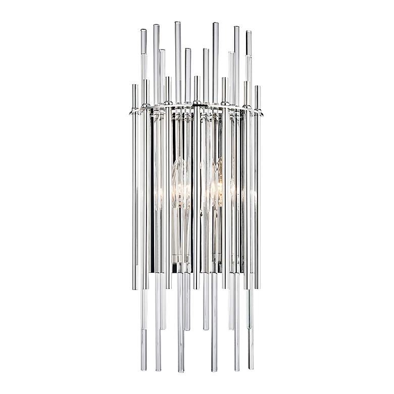 Image 2 Hudson Valley Wallis 19 3/4 inchH Polished Nickel Wall Sconce