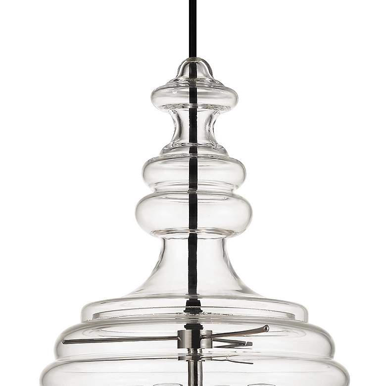 Image 3 Hudson Valley Washington 20" Polished Nickel Pendant Light more views