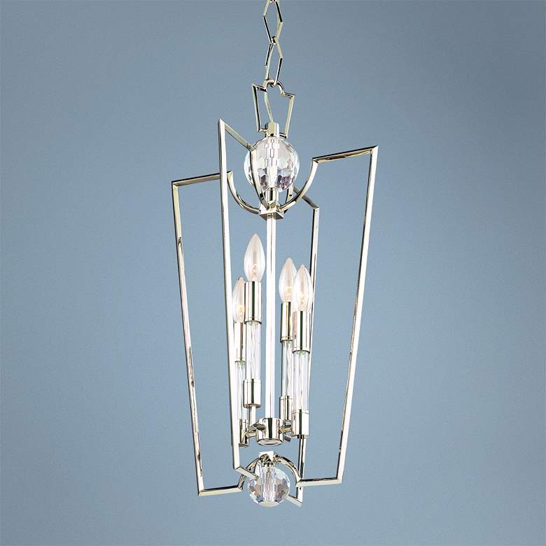 Image 1 Hudson Valley Waterloo 25 3/4" High Polished Nickel Pendant