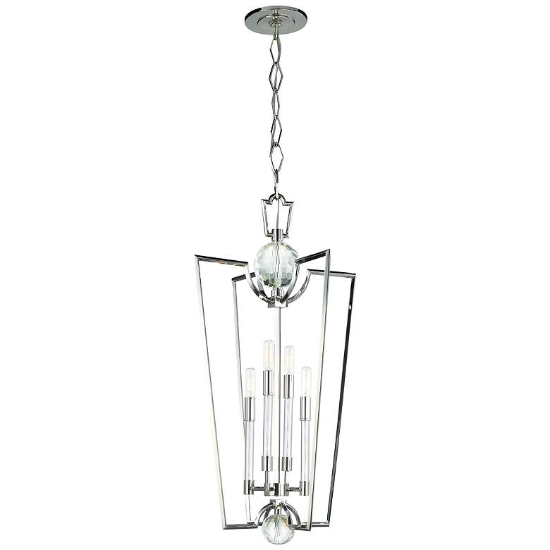 Image 2 Hudson Valley Waterloo 33 1/2" High Polished Nickel Pendant