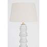 5_Hudson Valley Wayzata 24" 1 Lt. Aged Brass/ Ceramic Gloss Ivory Floor more views
