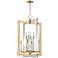 Hudson Valley Wellington 23" Wide Aged Brass Pendant Light