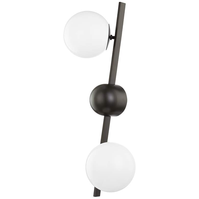 Image 1 Hudson Valley Wendover 26 3/4"H Black Bronze 2-Light Sconce
