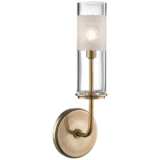 Hudson Valley Wentworth 14 1/4&quot; High Aged Brass Wall Sconce
