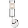 Hudson Valley Wentworth 5" Wide Polished Nickel 1 Light Wall Sconce