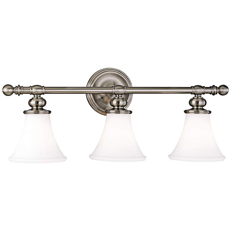 Image 1 Hudson Valley Weston 25" Wide Satin Nickel Bath Light