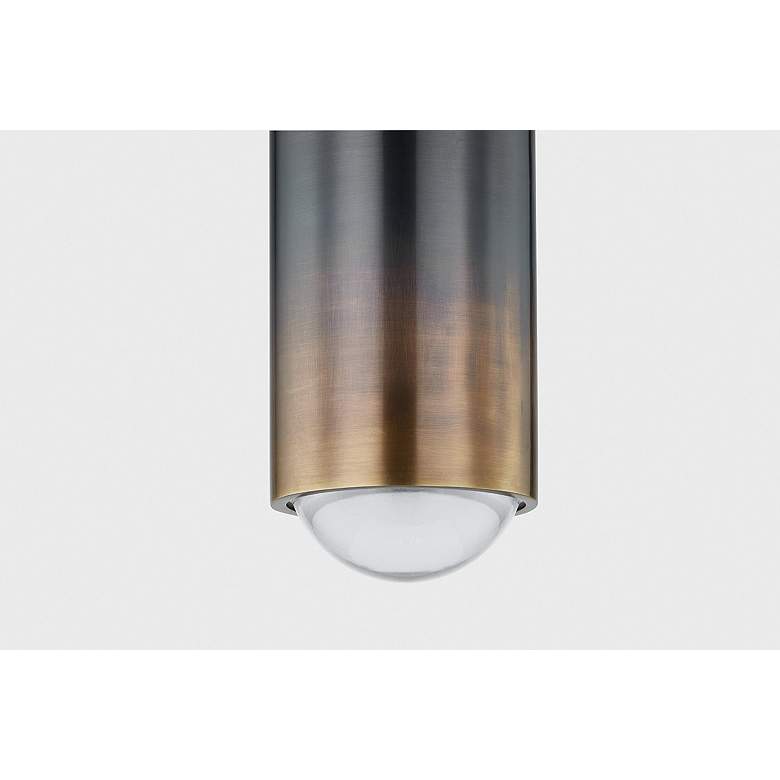Image 2 Hudson Valley Whately 4.75" 1 Lt. Gradient Brass Flush Mount more views