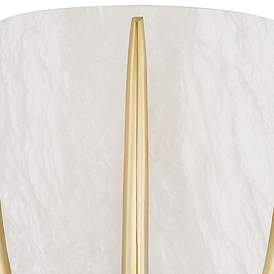 Image2 of Hudson Valley Wheatley 9 1/4" High Aged Brass Wall Sconce more views