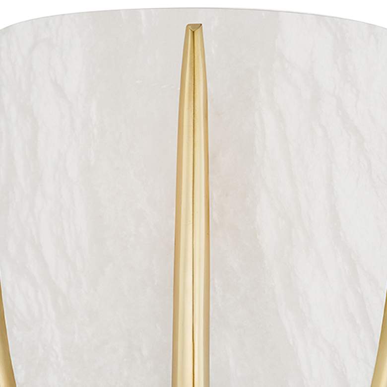 Image 2 Hudson Valley Wheatley 9 1/4" High Aged Brass Wall Sconce more views