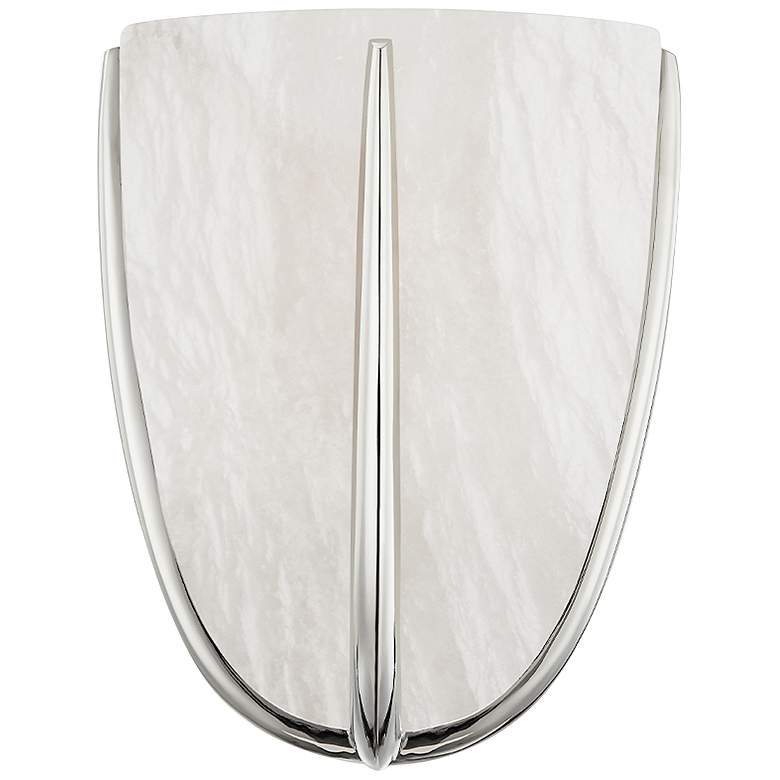 Image 1 Hudson Valley Wheatley 9 1/4 inch High Polished Nickel Wall Sconce