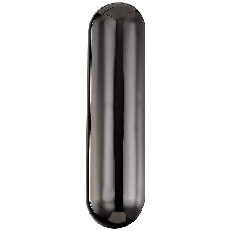 Image 1 Hudson Valley Wheeler 5" Wide Black Nickel 1 Light LED Wall Sconce