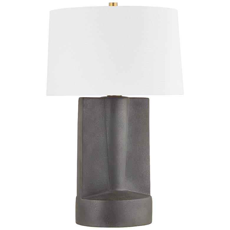 Image 1 Hudson Valley Wilson 18" Wide Aged Brass 1 Light Table Lamp