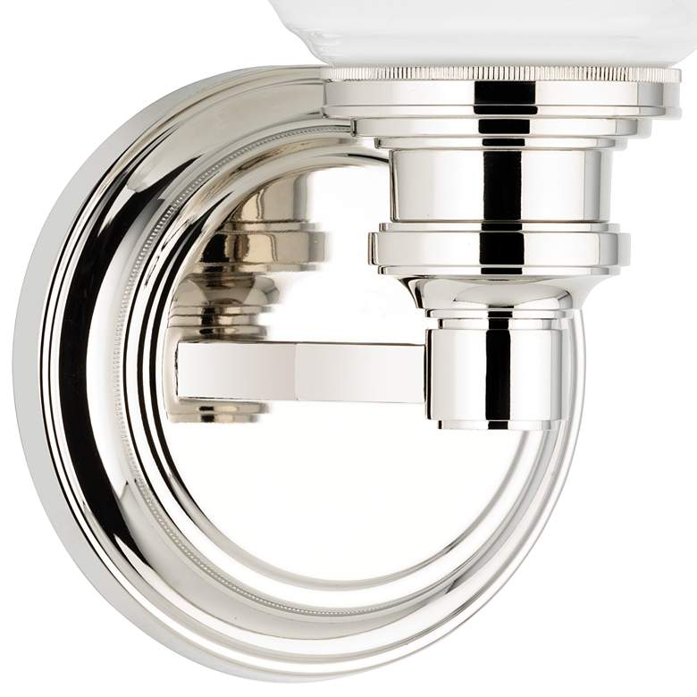 Image 3 Hudson Valley Windham 9 3/4"H Polished Nickel Wall Sconce more views