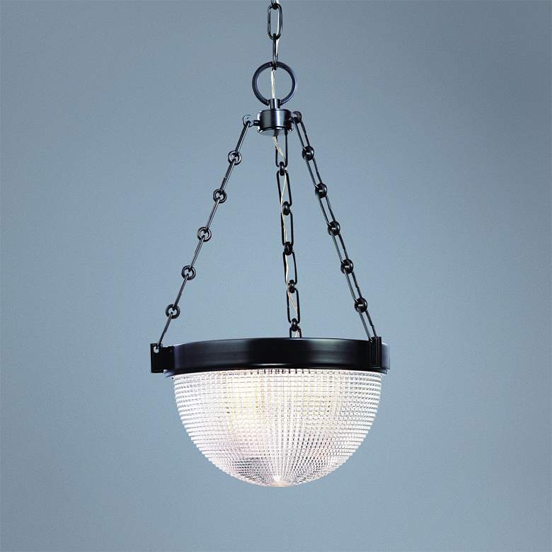 Image 1 Hudson Valley Winfield 13" Wide Old Bronze Pendant Light