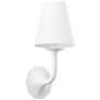 Hudson Valley Winnipeg 6.5" 1 Lt. White Plaster Wall Sconce