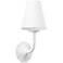 Hudson Valley Winnipeg 6.5" 1 Lt. White Plaster Wall Sconce